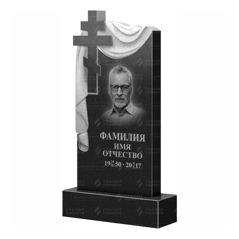 Памятники из гранита с крестом в&nbsp;Барнауле | Гранитный памятник ФГ-085