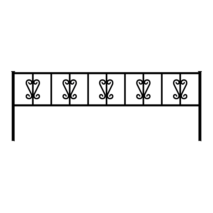 Металлические оградки, столы, скамейки в&nbsp;Барнауле | Оградка №8
