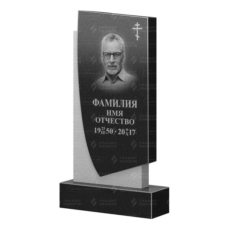 Памятники из гранита вертикальные в&nbsp;Барнауле | Гранитный памятник ФГ-075