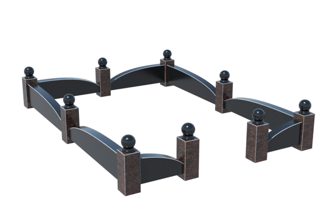 Цоколи на могилу в&nbsp;Барнауле | Цоколь на могилу №0044