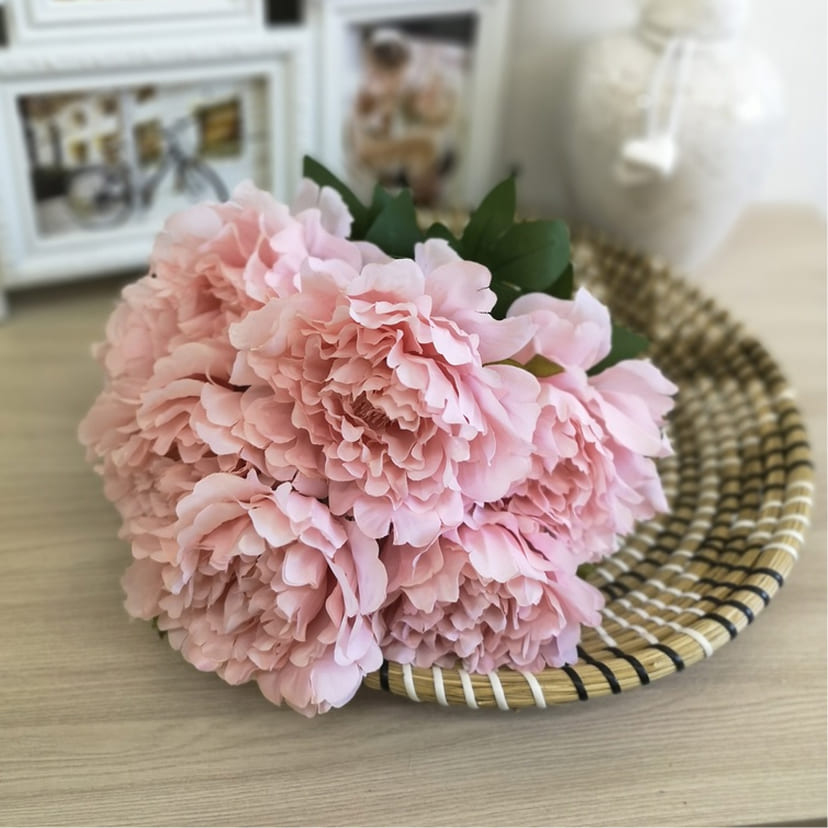 Искусственные цветы в Барнауле | Цветы искусственные «Пионы», розовые, букет