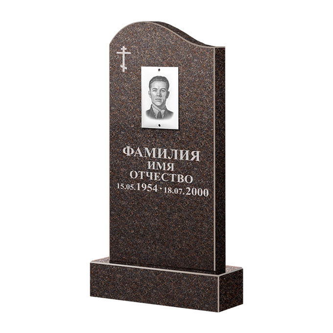 Памятники из цветного гранита в&nbsp;Барнауле | Памятник из гранита Карел Brown ФГЦ-030