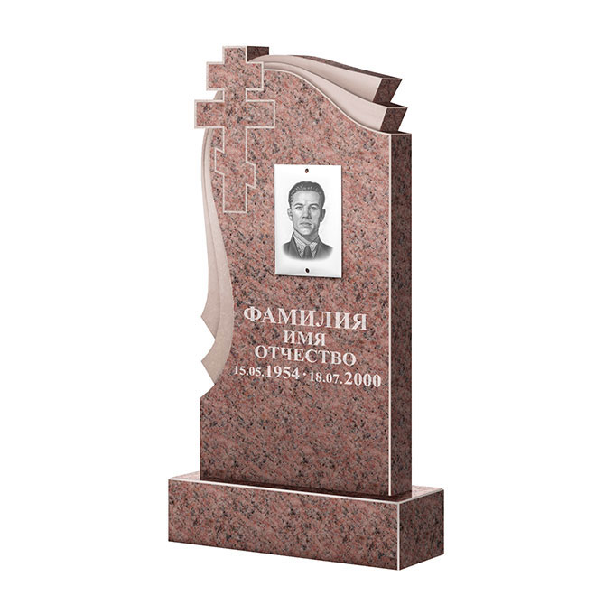 Гранитные памятники в&nbsp;Барнауле | Памятник из гранита Розалия Pink ФГЦ-081