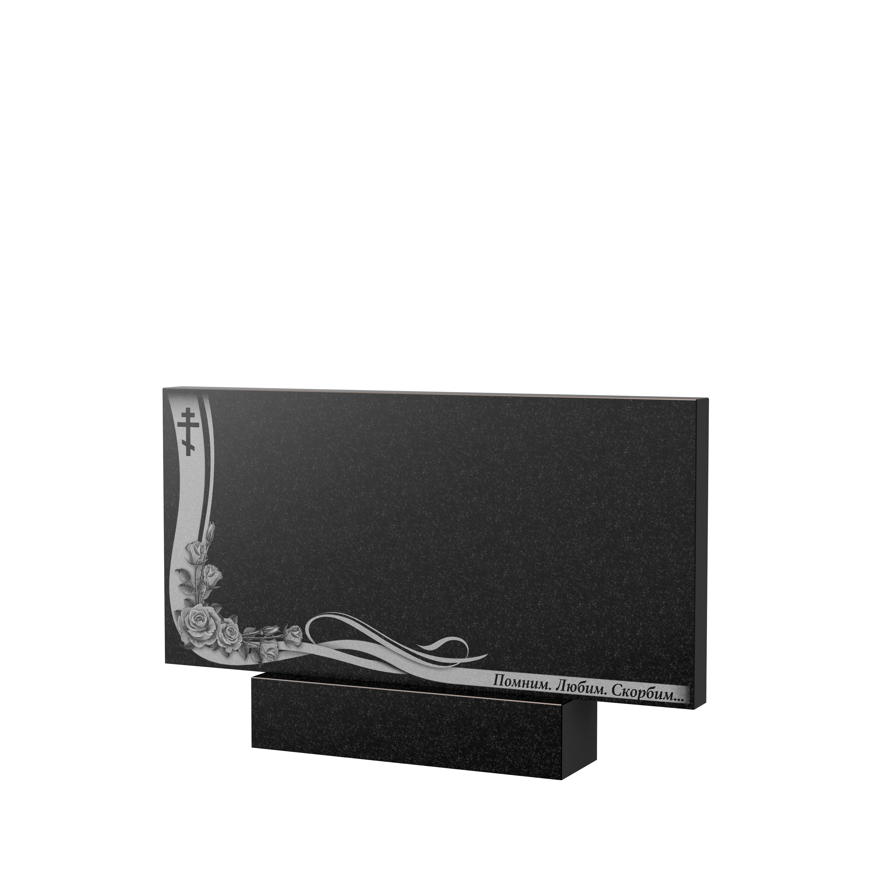 Художественное оформление памятника в&nbsp;Барнауле | Художественное оформление на гранитную стелу, рисунок ГХО-004