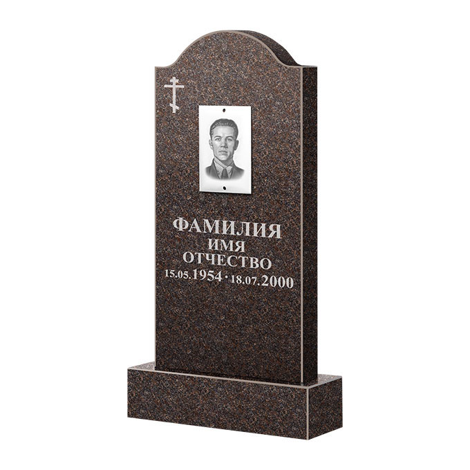 Памятники из цветного гранита в&nbsp;Барнауле | Памятник из гранита Карел Brown ФГЦ-012