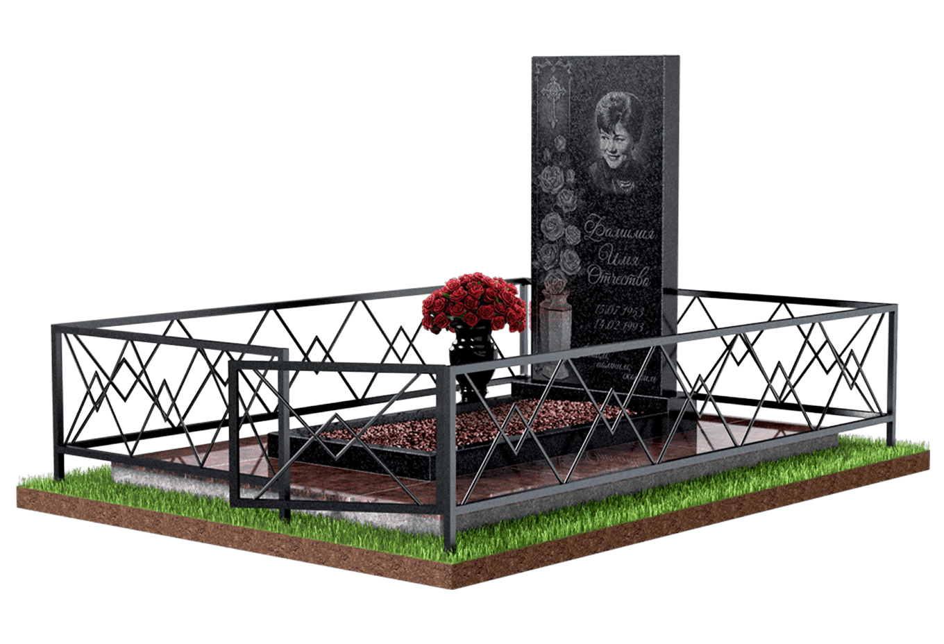 Благоустройство захоронения в Барнауле