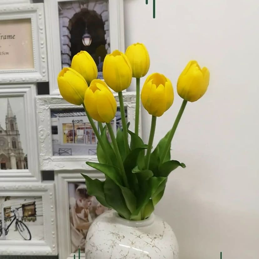 Искусственные цветы в Барнауле | Цветы искусственные «Тюльпаны», желтые, букет