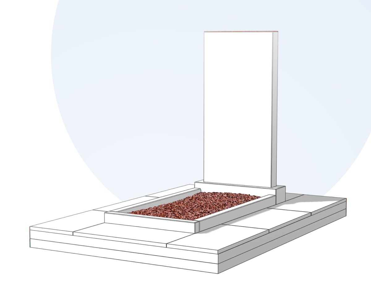 Засыпка цветника камушками в Барнауле