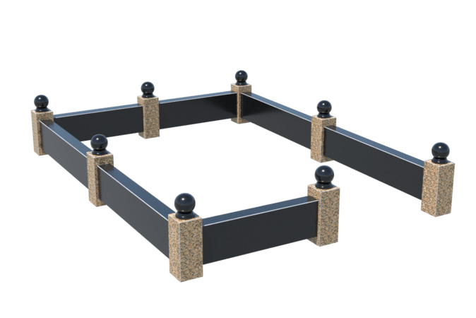 Цоколи на могилу в&nbsp;Барнауле | Цоколь на могилу №0036