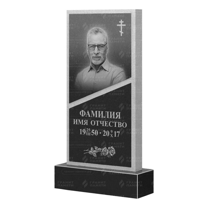 Памятники из гранита вертикальные в&nbsp;Барнауле | Гранитный памятник ФГ-164