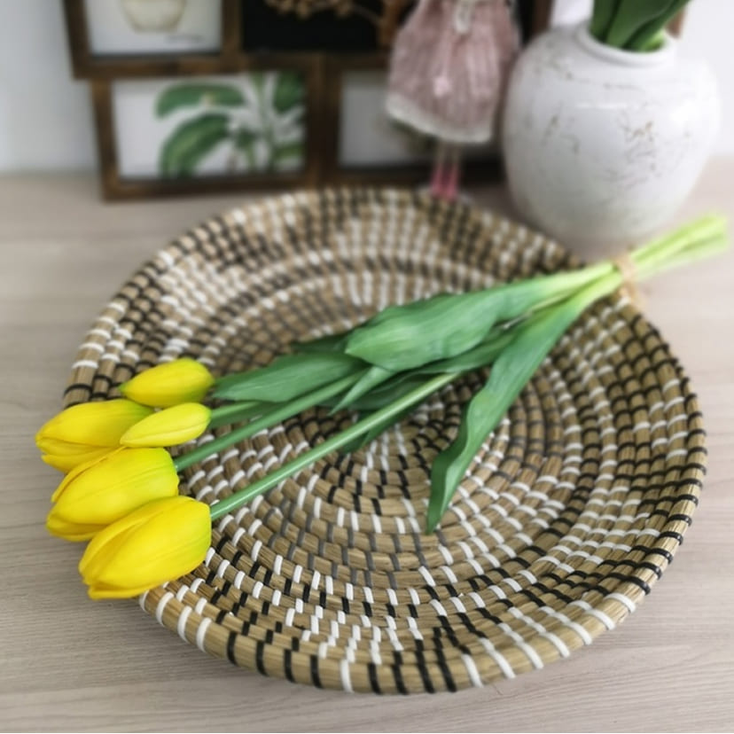 Искусственные цветы в Барнауле | Цветы искусственные «Тюльпаны, бутоны», желтые, букет