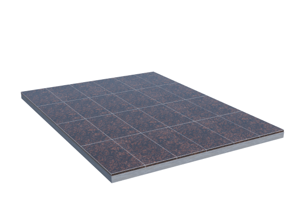 Площадки на могилу в&nbsp;Барнауле | Площадка с облицовкой Дымовским гранитом