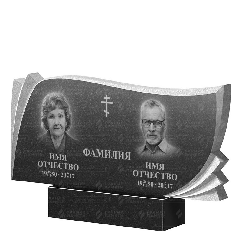 Гранитные памятники в&nbsp;Барнауле | Двойной гранитный памятник ФГ-265