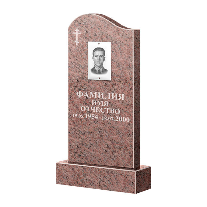 Памятники из цветного гранита в&nbsp;Барнауле | Памятник из гранита Розалия Pink ФГЦ-030