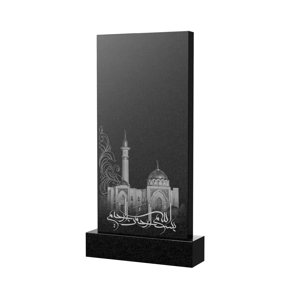 Художественное оформление памятника в&nbsp;Барнауле | Художественное оформление на гранитную стелу, рисунок ВХО-046