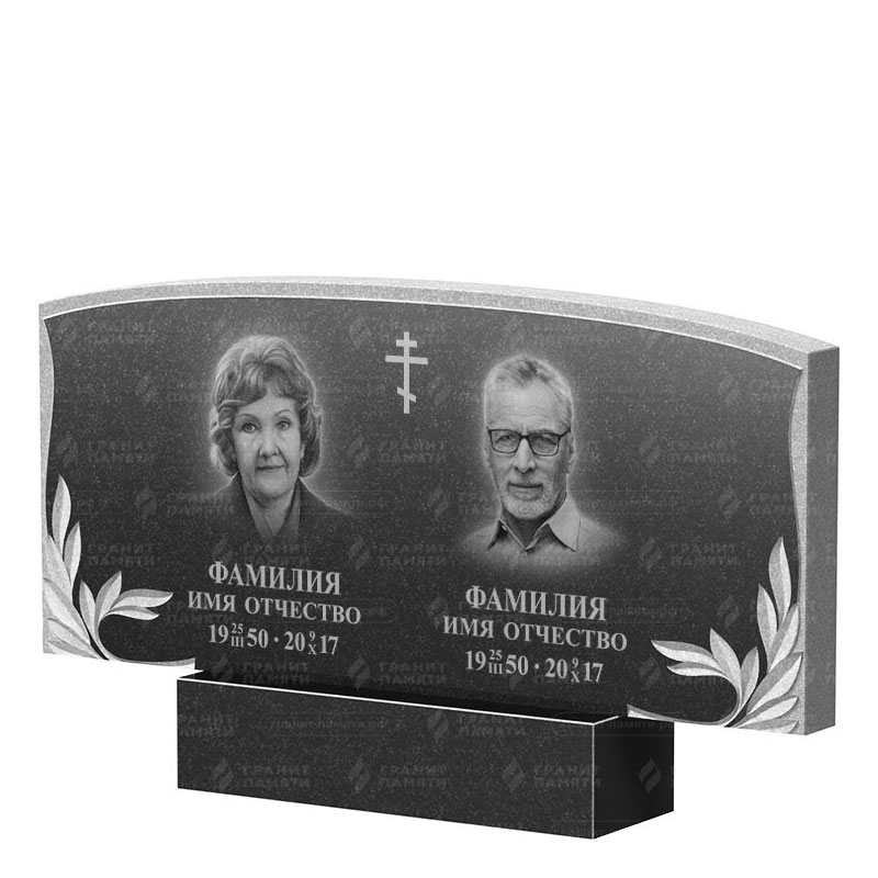 Памятники из гранита двойные в&nbsp;Барнауле | Двойной гранитный памятник ФГ-135