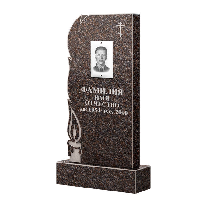 Памятники из цветного гранита в&nbsp;Барнауле | Памятник из гранита Карел Brown ФГЦ-106