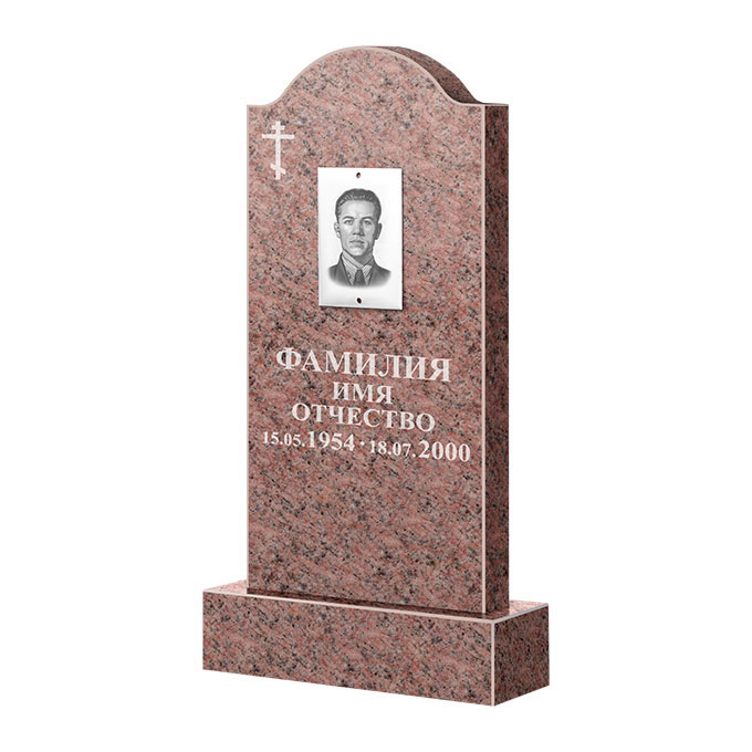 Памятники из цветного гранита в&nbsp;Барнауле | Памятник из гранита Розалия Pink ФГЦ-012