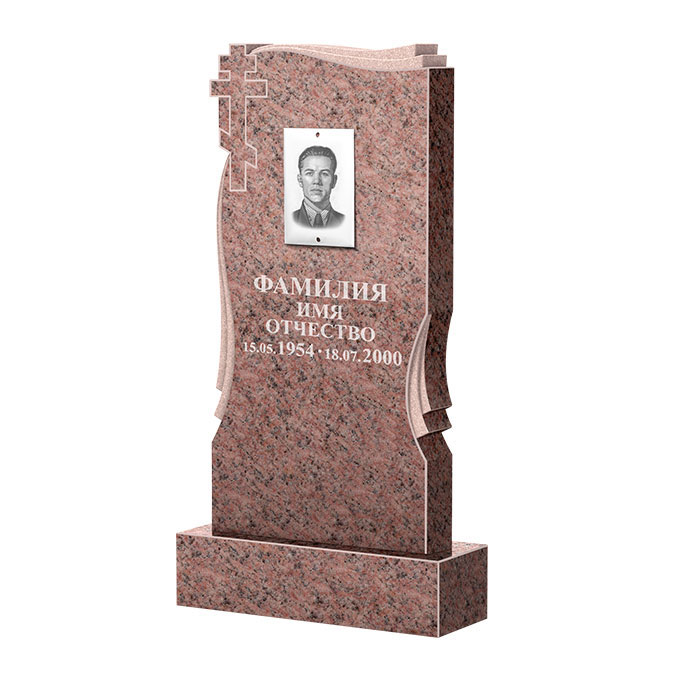 Гранитные памятники в&nbsp;Барнауле | Памятник из гранита Розалия Pink ФГЦ-185
