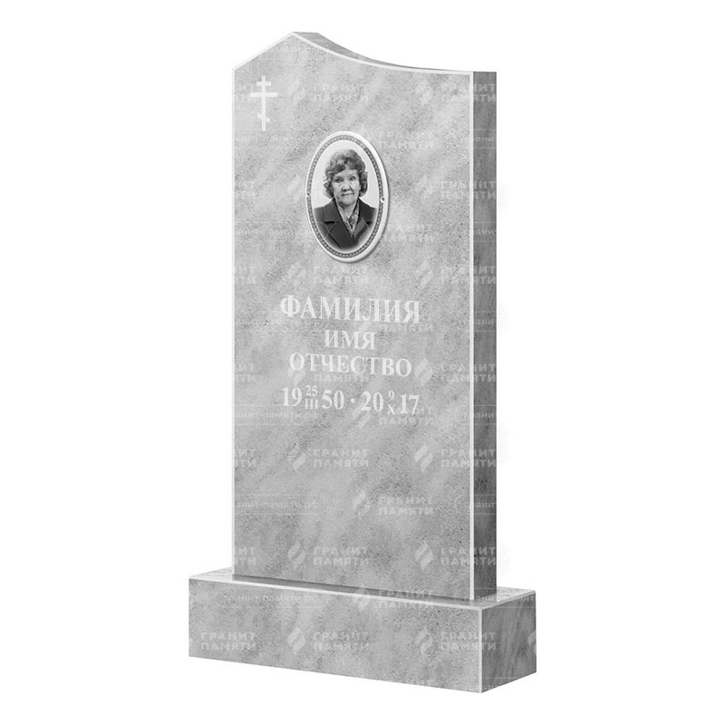 Бюджетные памятники в&nbsp;Барнауле | Мраморный памятник ФМ-008