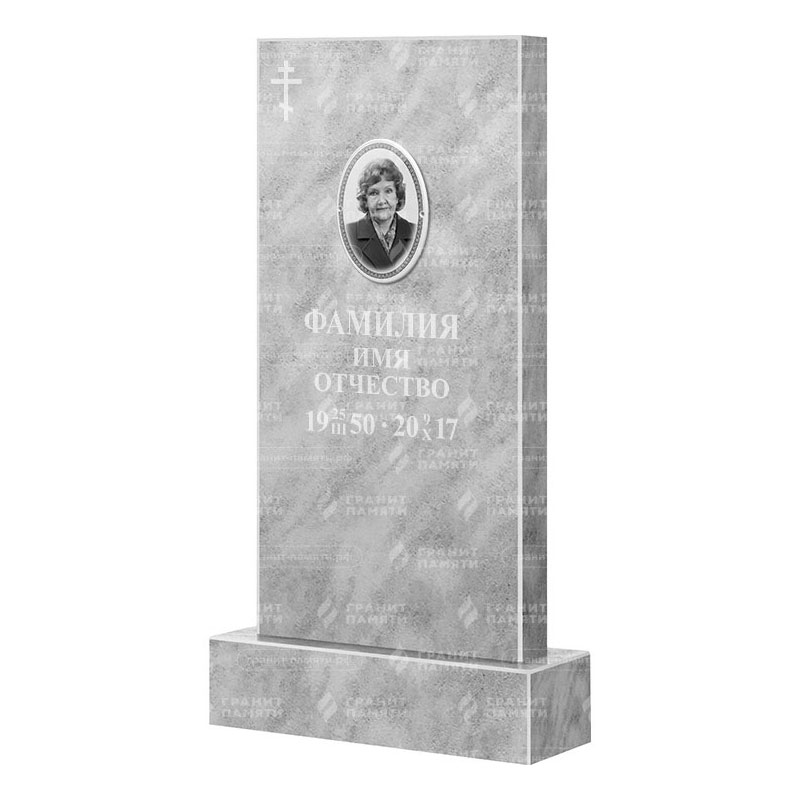 Памятники из мрамора в&nbsp;Барнауле | Мраморный памятник, прямой