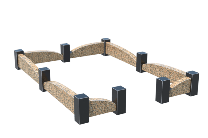 Цоколи на могилу в&nbsp;Барнауле | Цоколь на могилу №0046