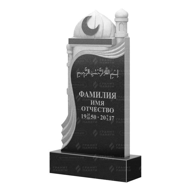 Мусульманские памятники на могилу в&nbsp;Барнауле | Гранитный памятник ФГ-228