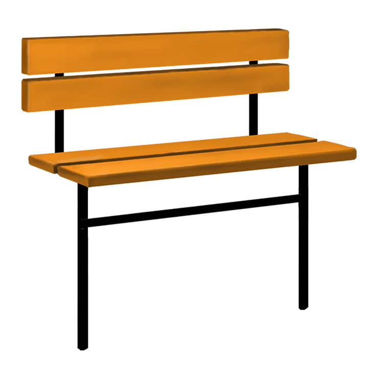 Металлические оградки, столы, скамейки в&nbsp;Барнауле | Скамейка №3 со спинкой