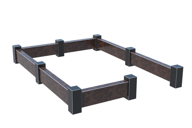 Цоколи на могилу в&nbsp;Барнауле | Цоколь на могилу №0033