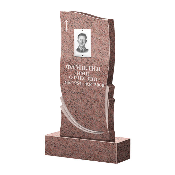 Гранитные памятники в&nbsp;Барнауле | Памятник из гранита Розалия Pink ФГЦ-044