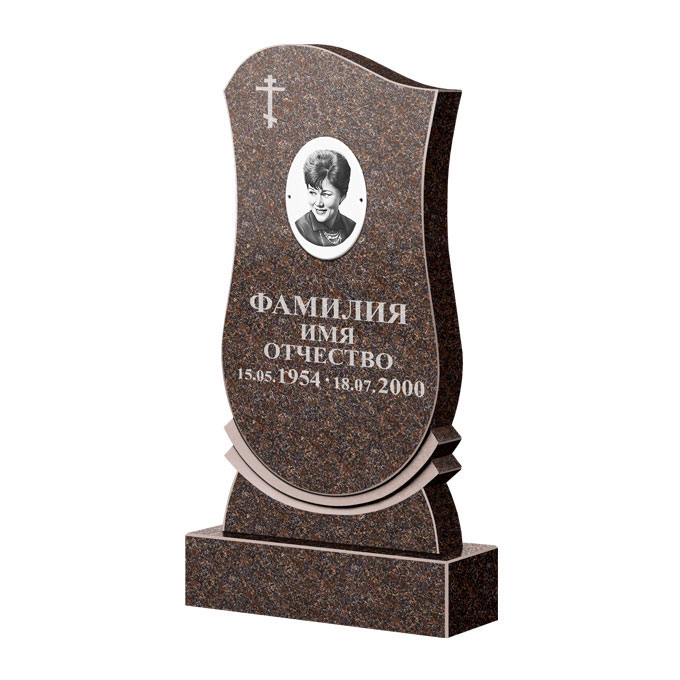 Гранитные памятники в&nbsp;Барнауле | Памятник из гранита Карел Brown ФГЦ-056