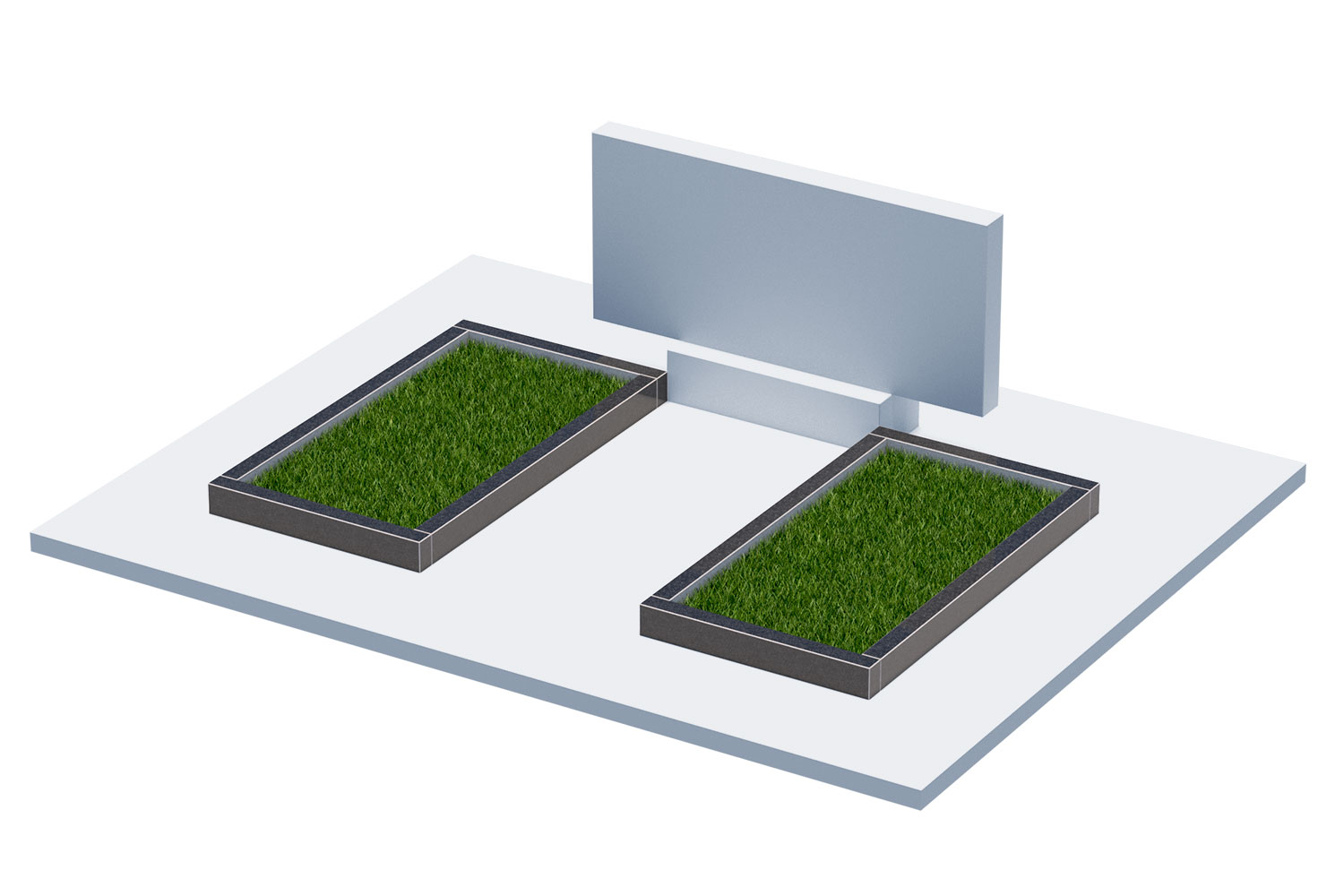 Цветники и надгробные плиты в&nbsp;Барнауле | Цветник Автономный, 2 шт