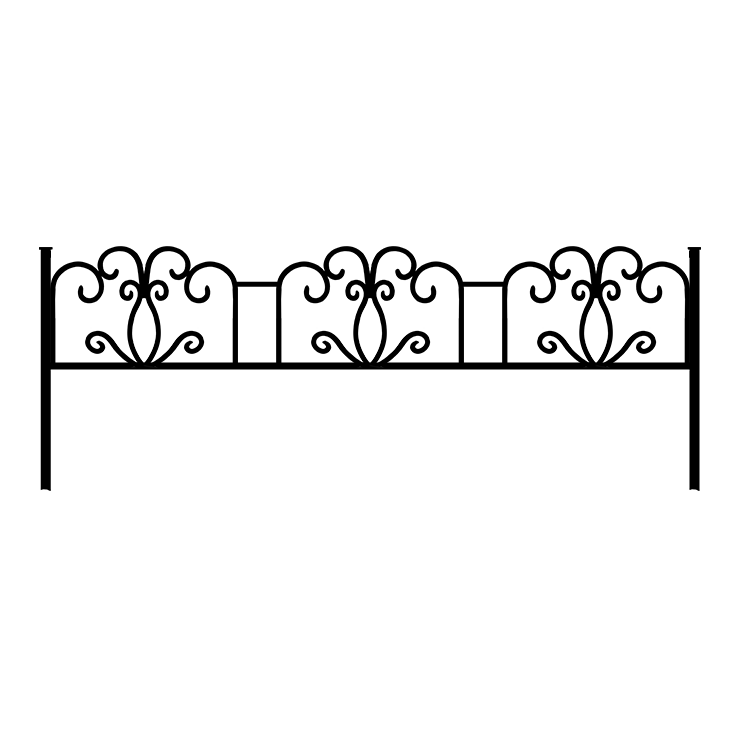 Металлические оградки, столы, скамейки в&nbsp;Барнауле | Оградка №4