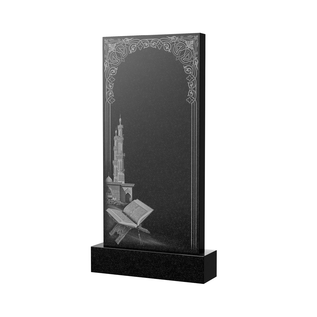 Художественное оформление памятника в&nbsp;Барнауле | Художественное оформление на гранитную стелу, рисунок ВХО-039