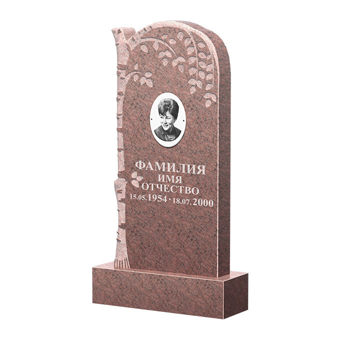 Гранитные памятники в&nbsp;Барнауле | Памятник из гранита Розалия Pink ФГЦ-091