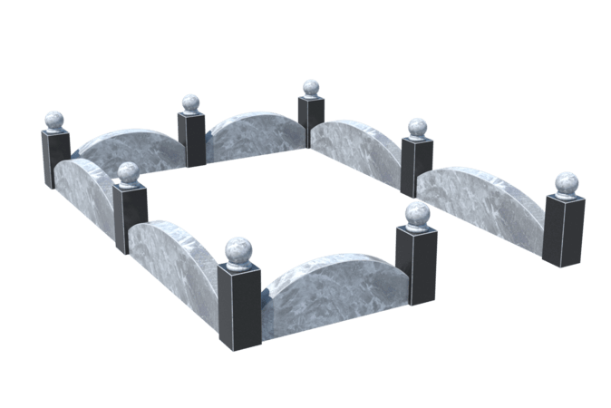 Цоколи на могилу в&nbsp;Барнауле | Цоколь на могилу №0003