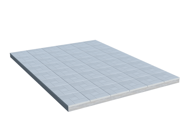 Площадки на могилу в&nbsp;Барнауле | Площадка с тротуарной плиткой