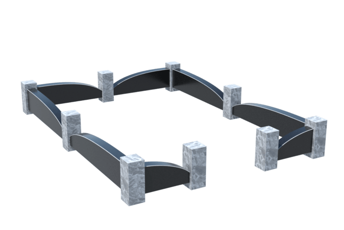 Цоколи на могилу в&nbsp;Барнауле | Цоколь на могилу №0041