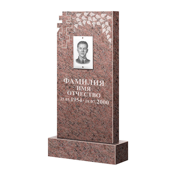 Гранитные памятники в&nbsp;Барнауле | Памятник из гранита Розалия Pink ФГЦ-202