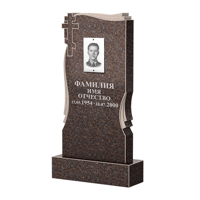 Гранитные памятники в&nbsp;Барнауле | Памятник из гранита Карел Brown ФГЦ-185